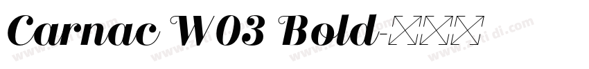 Carnac W03 Bold字体转换